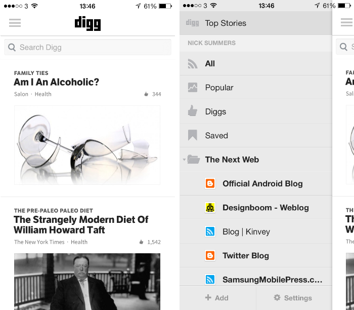 10 apps para ler noticias no iphone gratis digg designe