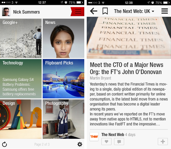 10 apps para ler noticias no iphone gratis flipboard designe