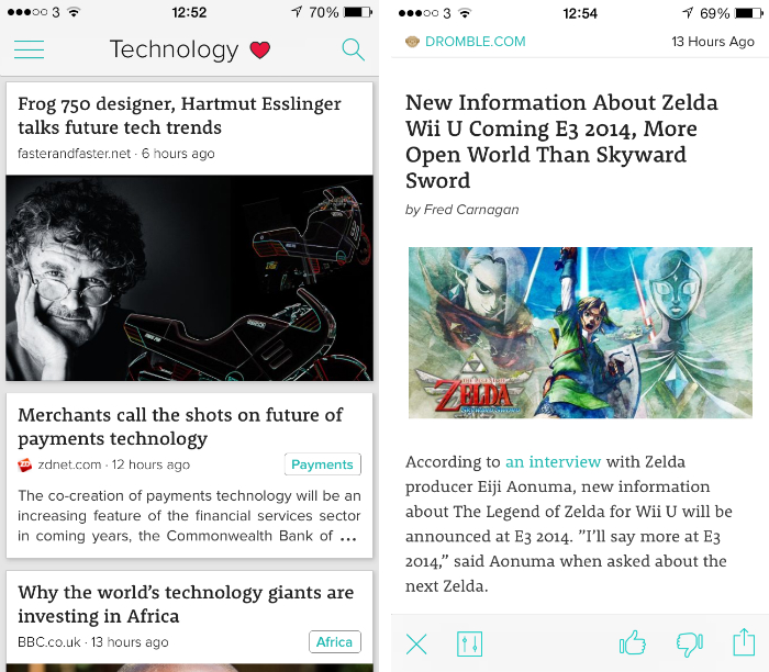 10 apps para ler noticias no iphone gratis zite designe