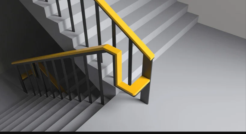 descanse por um tempo na escada staircase shenzhen jinwei compania de inovacao de design designe Simples redesenho do corrimão ajuda idosos a descansarem ao subir escadas