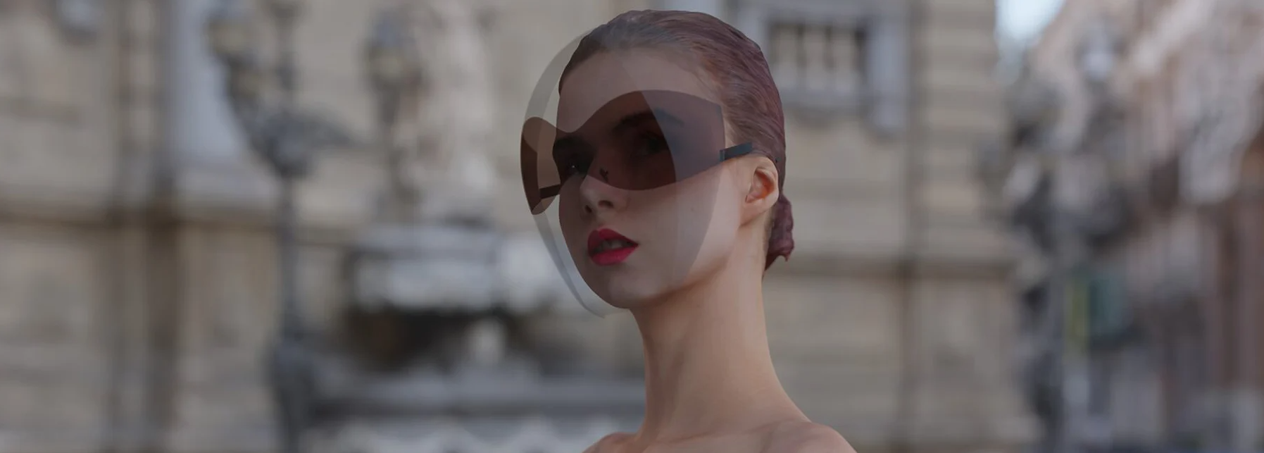 Designer cria protetor facial com óculos de sol integrado