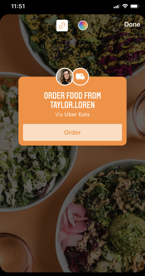 instagram aceita pedidos de entrega de comida delivery como usar passo 3 designe