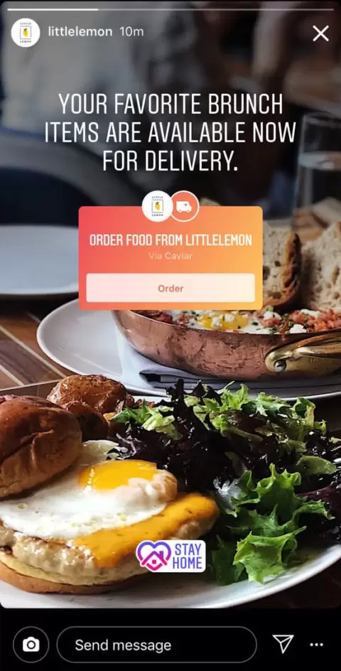 instagram aceita pedidos de entrega de comida delivery designe