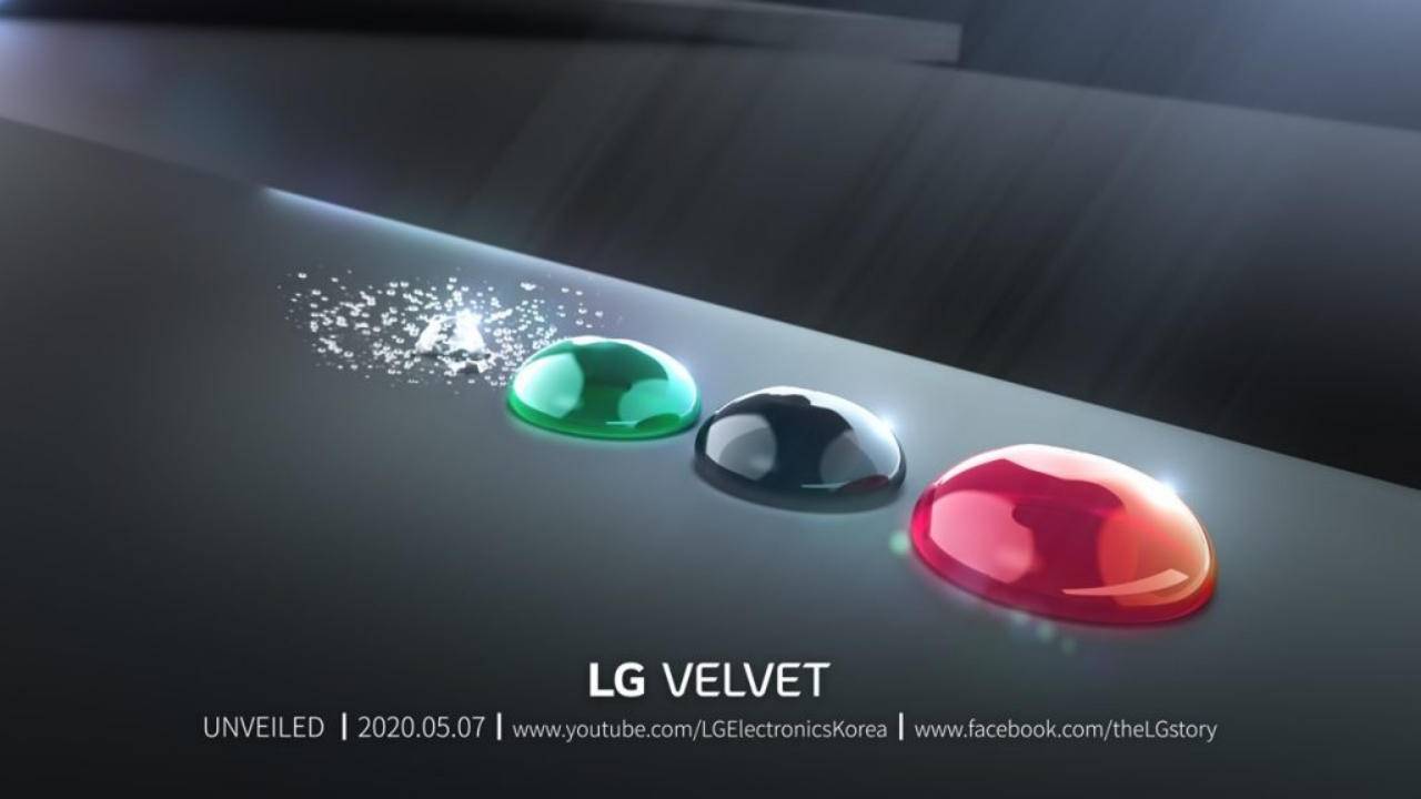 LG Velvet trará seu design Waterdrop em quatro cores