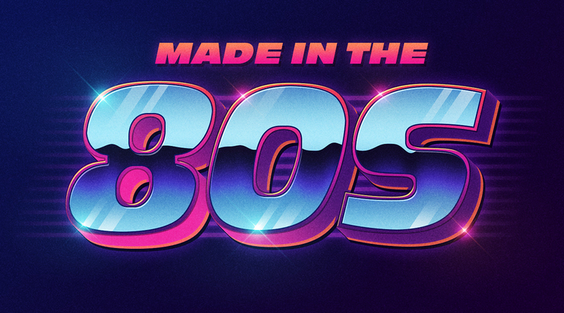 Anos 80: As melhores fontes, ícones e efeitos neon