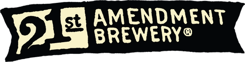 21st amendment brewery marca de cerveja logo designe