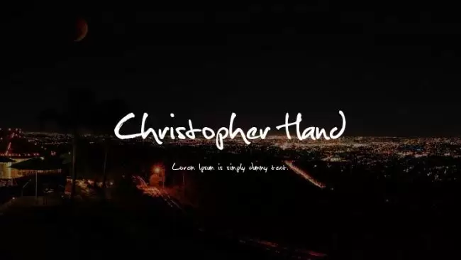 Christopher Hand fontes cursivas gratuitas designe