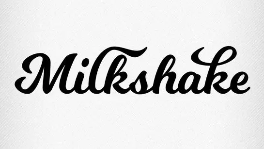 Milkshake fontes cursivas gratuitas designe