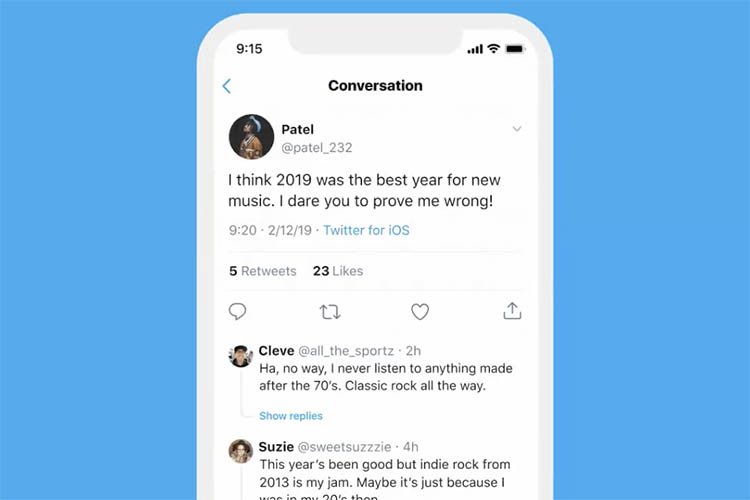 Twitter lança novo design para conversas segmentadas