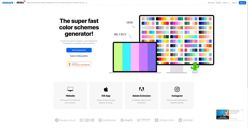 coolors 12 sites para criar a paleta de cores perfeita designe