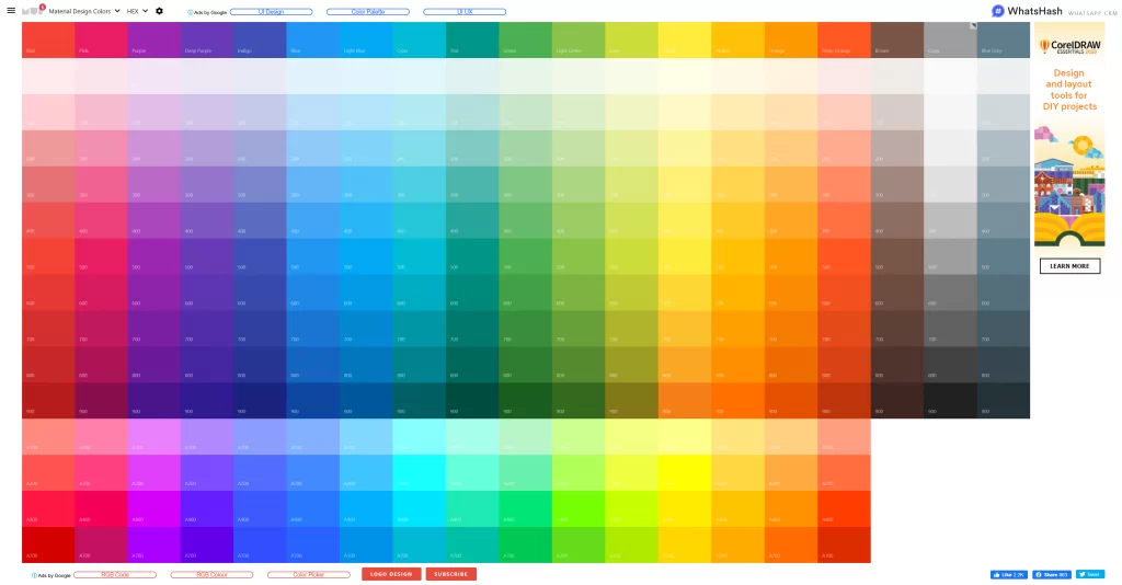 material design colors 12 sites para criar a paleta de cores perfeita designe 1