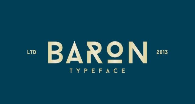 baron fontes futuristas e modernas gratis designe