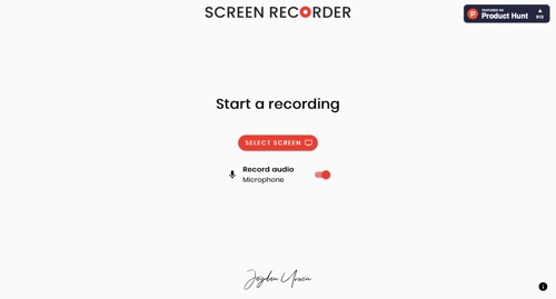 Screen Recorder designe
