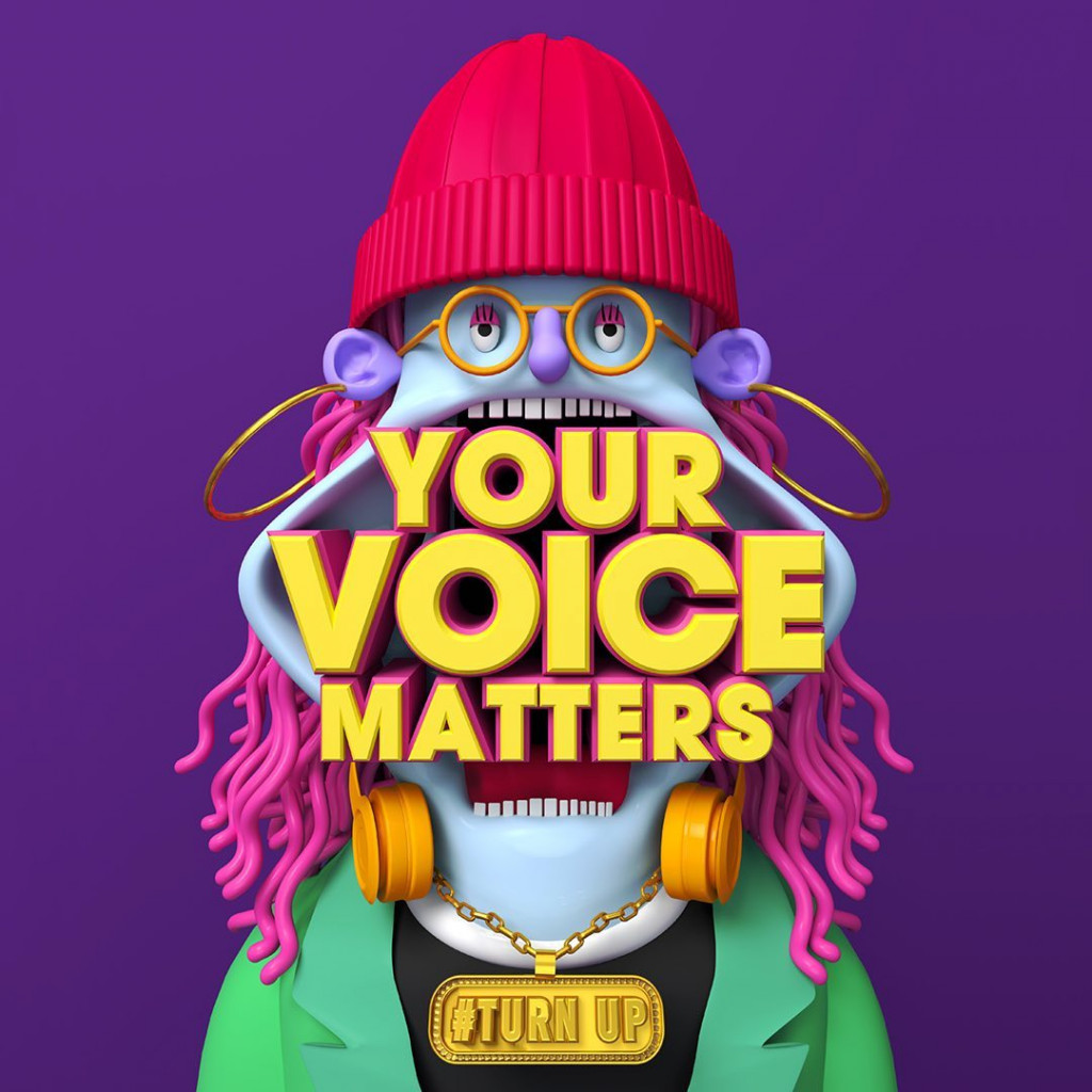 design lad you voice matters ilustracao 3d designe