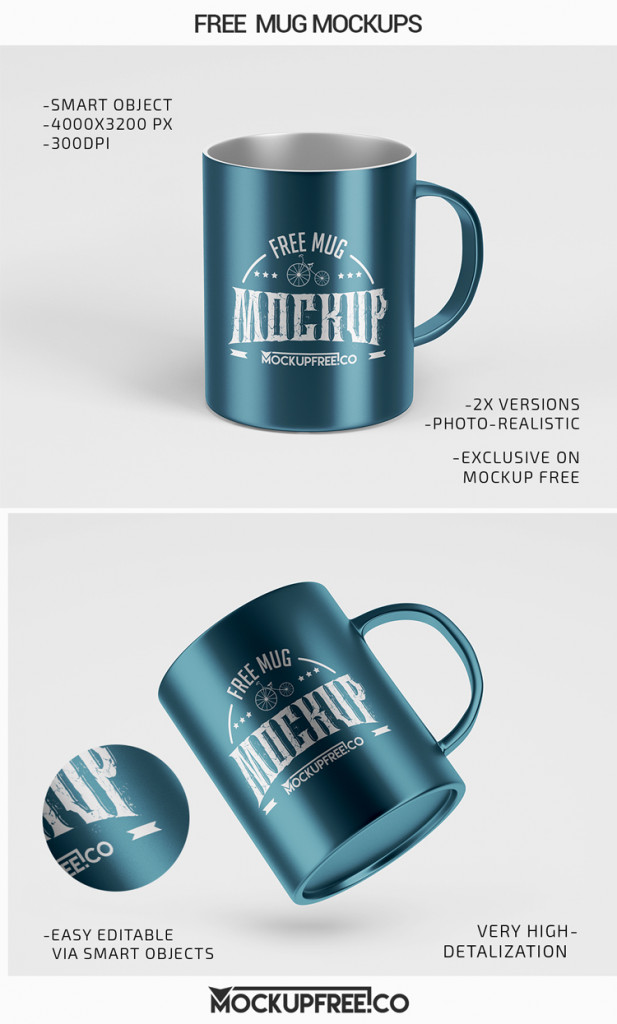 Pv Free Free Mug Mockup Set designe