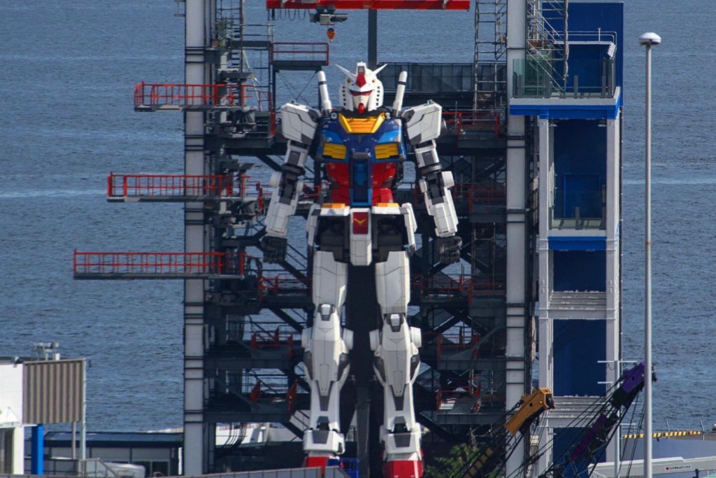 gundam yokohama robo gigante japao designe