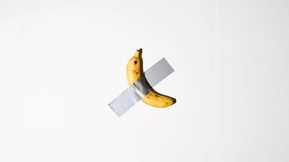 museu guggenheim obra da banana maurizio cattelan comedian designe