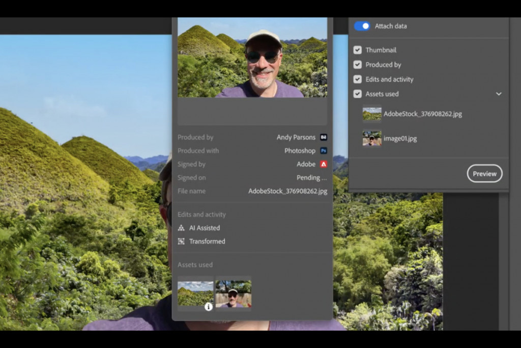 A Adobe está adicionando sua ferramenta de ‘autenticidade de conteúdo’ ao mais recente beta do Photoshop