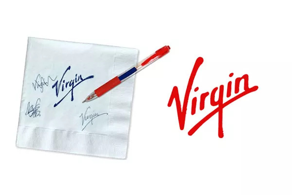 virgin logo esboco designe