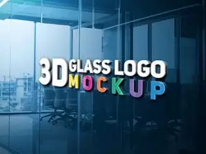 3D Glass Logo Mockup 300x225 ThGmA1