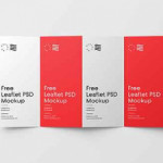Free 4-Fold Brochure Mockup (PSD)