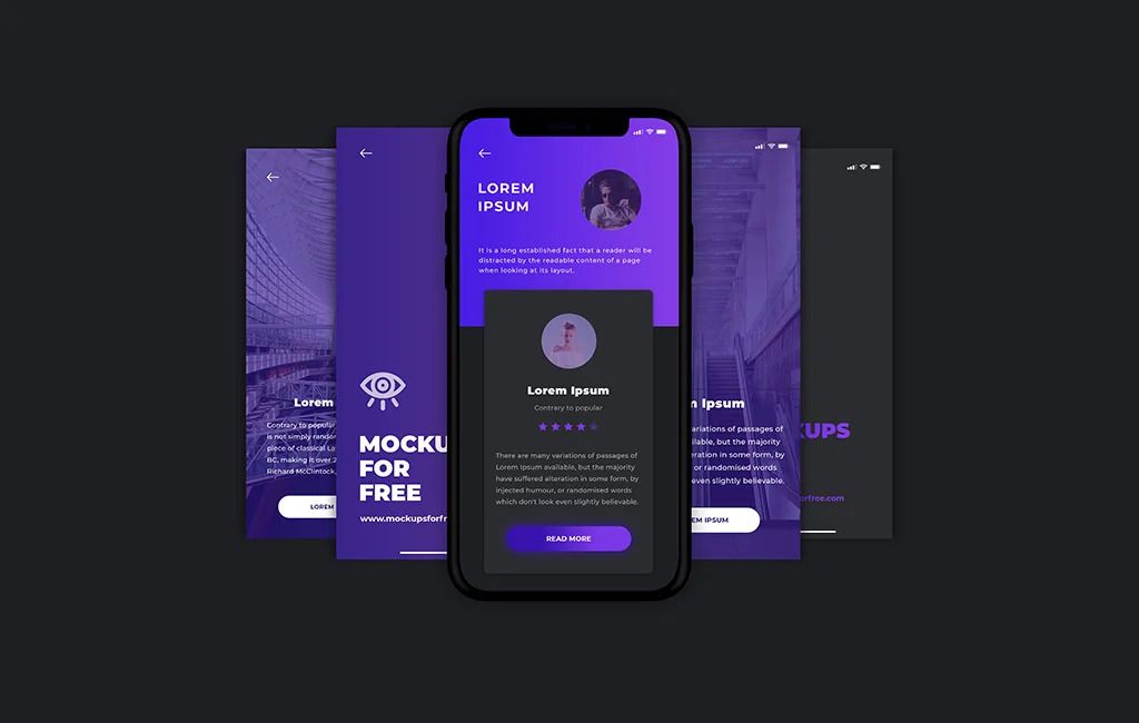 APP MOBILE MOCKUP GRATIS DESIGNE