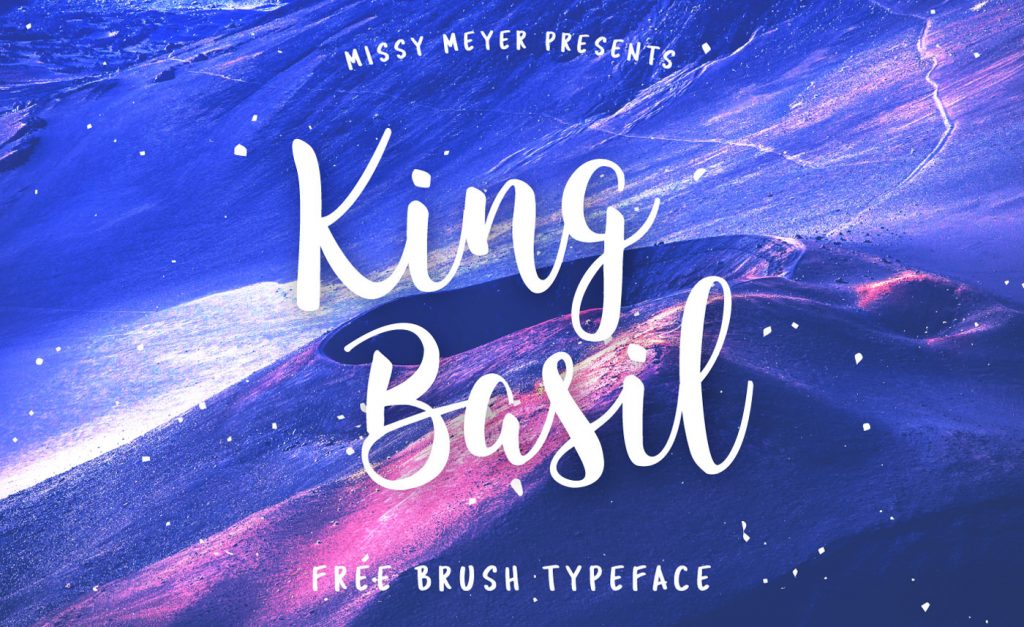 king basil free brush typeface