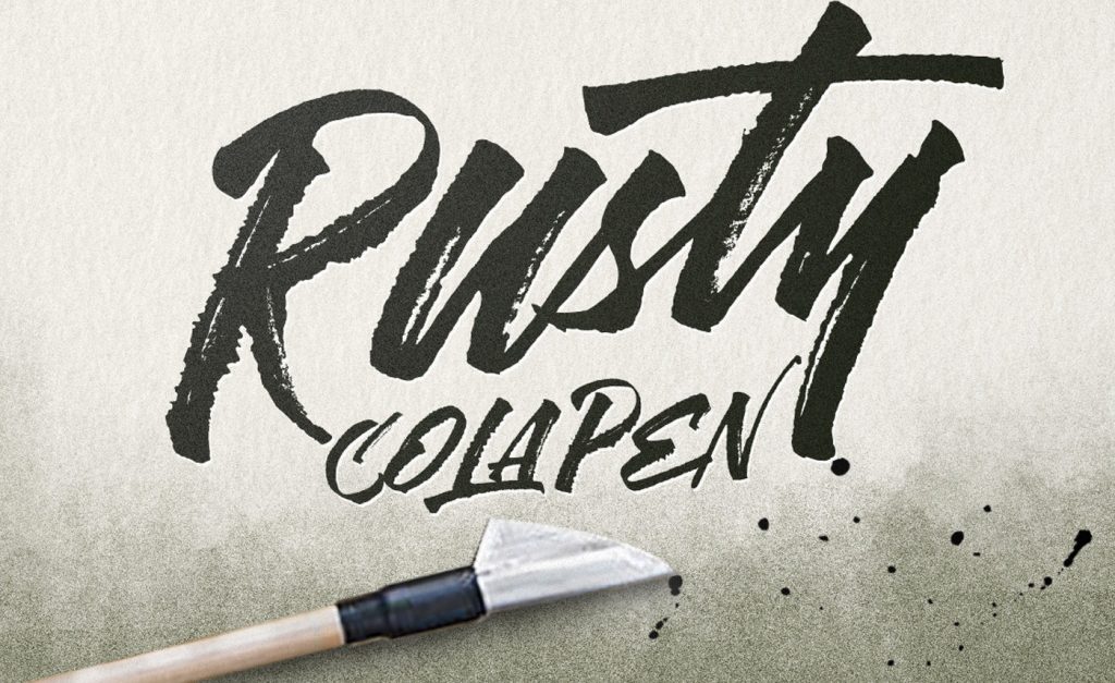 rusty colapen font free