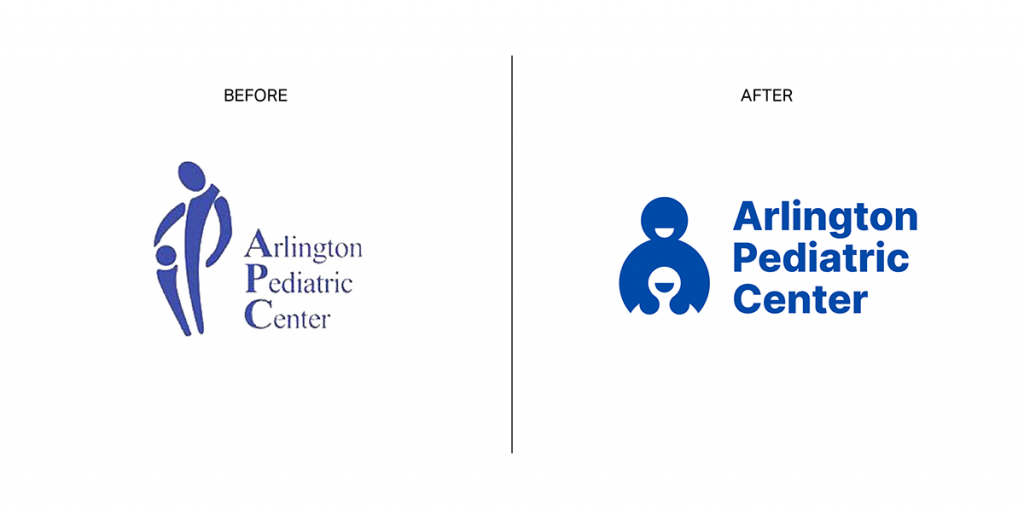 arlingtion pediatric center logo redesign