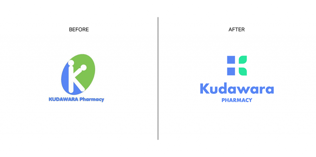 kudawara pharmacy logo redesign
