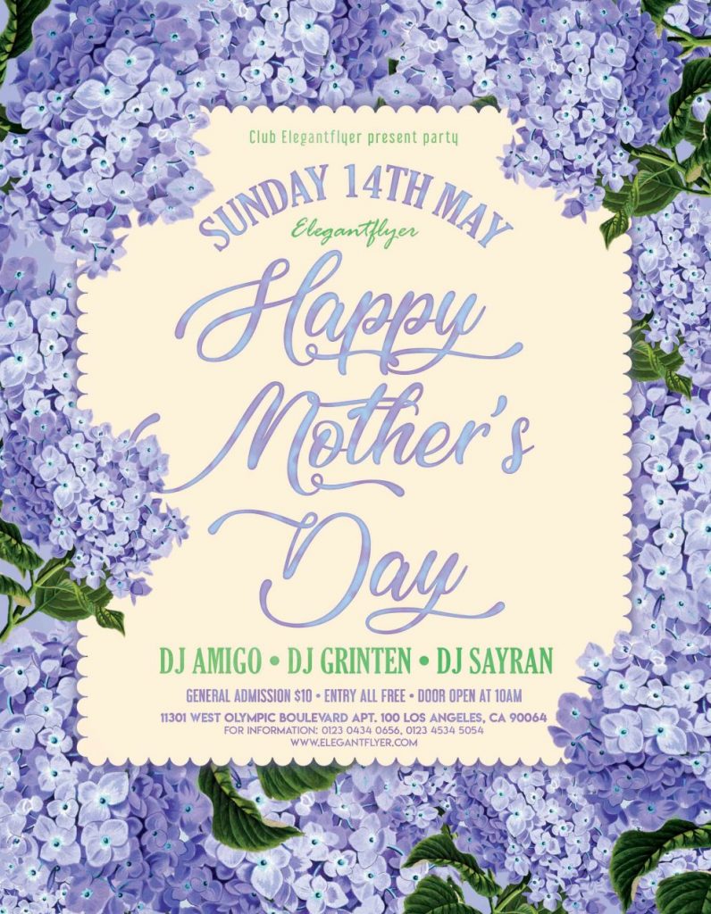 Free Mothers Days Flyer Psd Fully Editable Color Options 990x1273 1