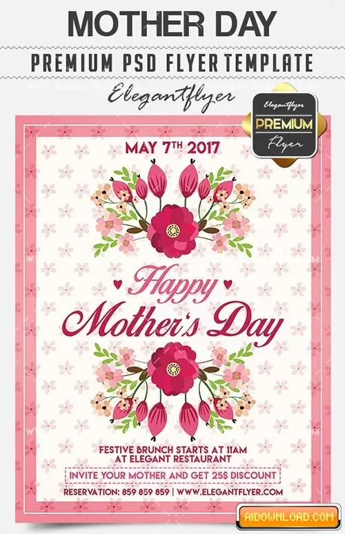 Mother Day – Flyer PSD Template Facebook Cover