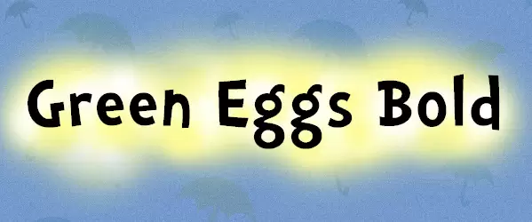 Fonte Infantil Green Eggs Bold