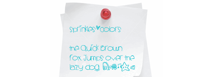 fonte infantil sprinkles colors 37 Opções de Fontes Infantis Grátis