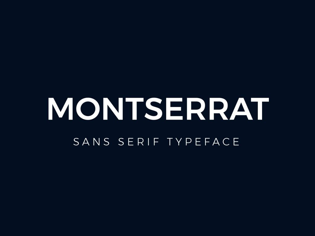 Montserrat Font 10 melhores fontes para logos para design moderno, limpo e minimalista