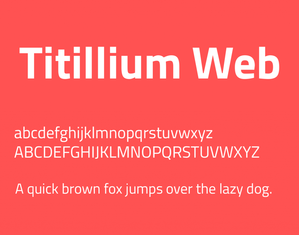 Titillium Web fonte 10 melhores fontes para logos para design moderno, limpo e minimalista