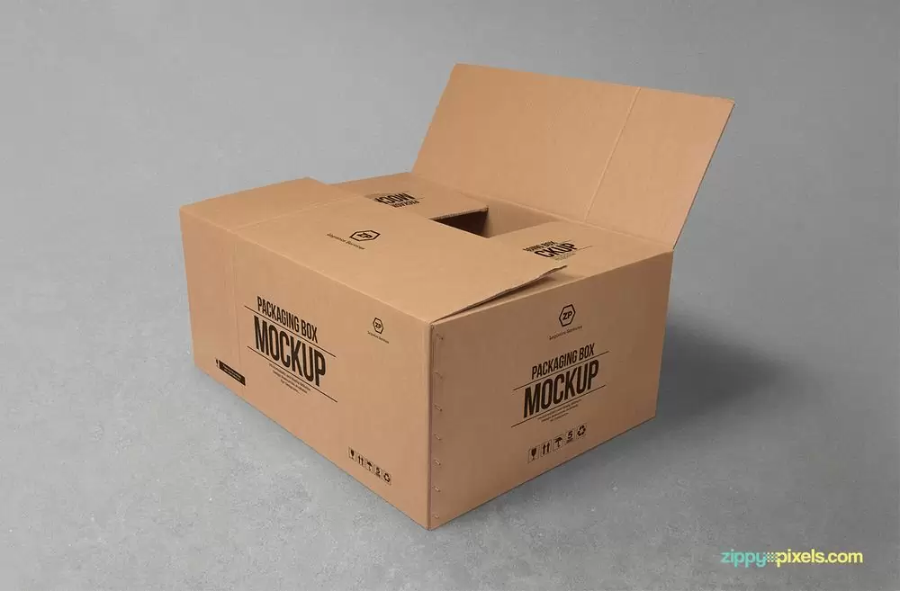 box mockup gratis cardboard box mockup3 35 Box Mockups / Mockups de Caixa Grátis