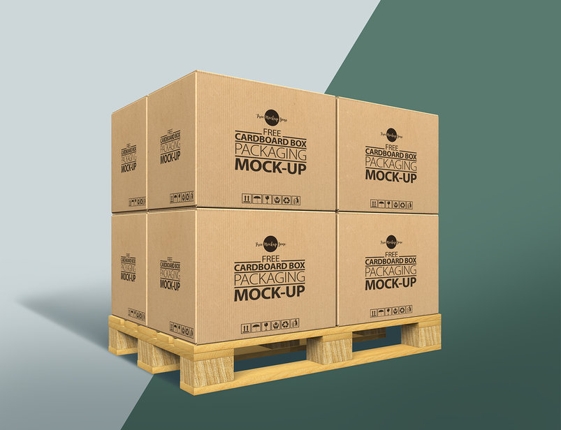 box mockup gratis de papelao box packaging mock up psd 2 35 Box Mockups / Mockups de Caixa Grátis