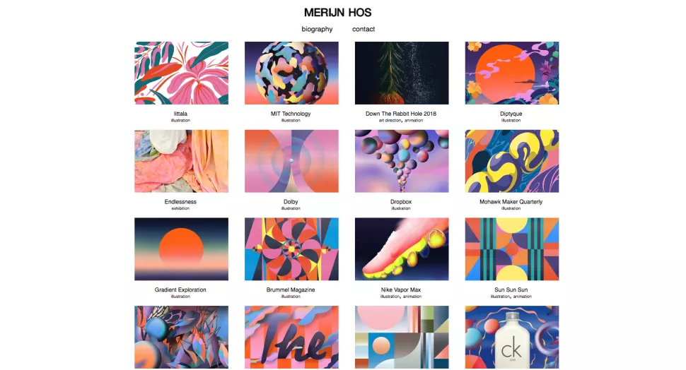 portfolio designer merijn hoss 17 Portfolios digitais de designers para inspirar