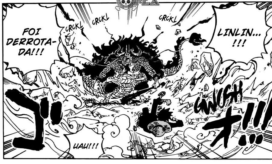 One Piece capítulo 1042: Luffy fica brutalmente ferido