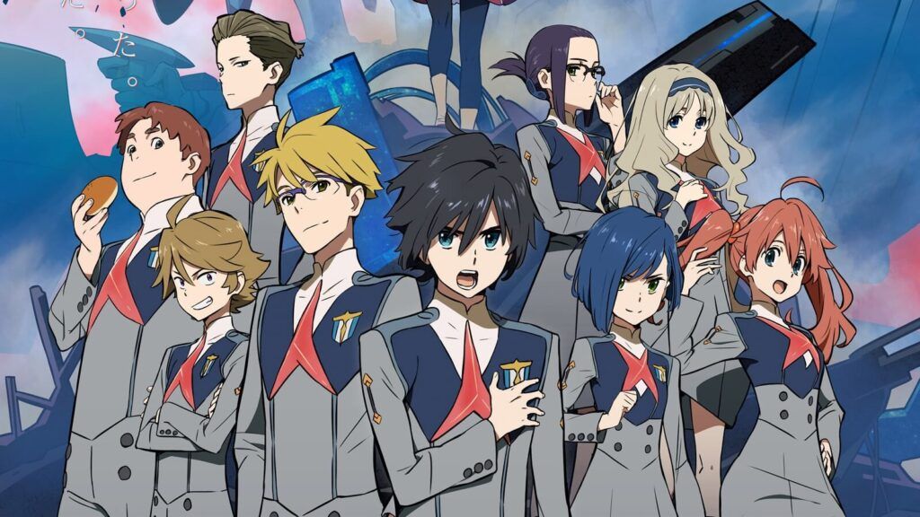 Darling in the FRANXX 2 animes de guerra 35 Melhores Animes de Guerra e Militares de todos os Tempos