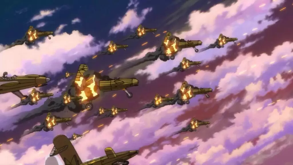 Toaru Hikuushi e no Koiuta animes de guerra