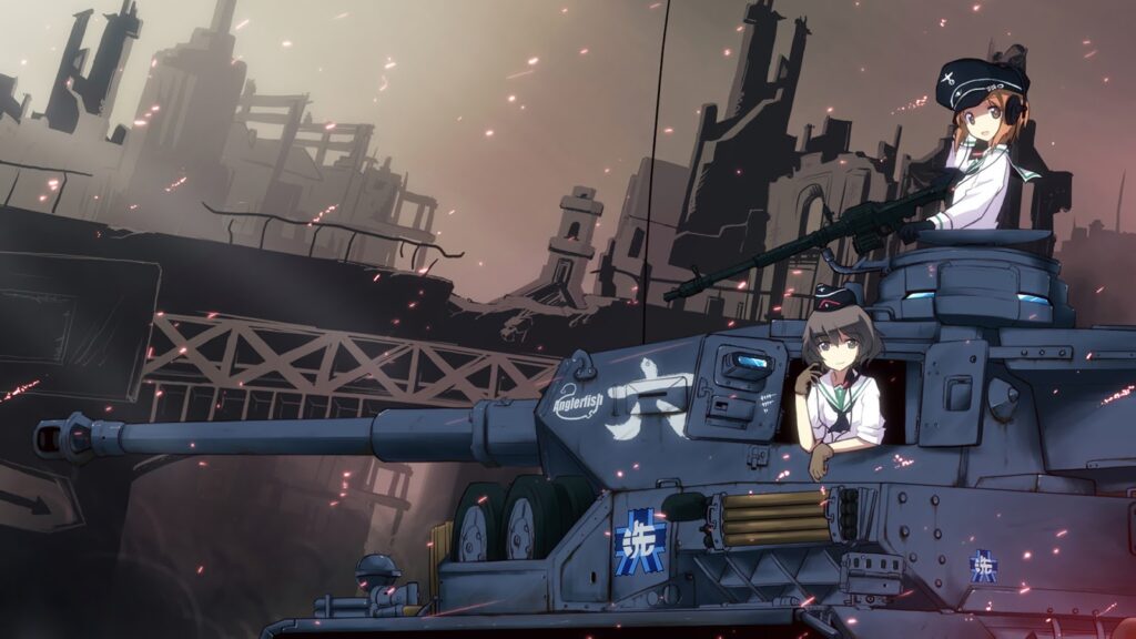 girls and panzer animes de guerra 35 Melhores Animes de Guerra e Militares de todos os Tempos