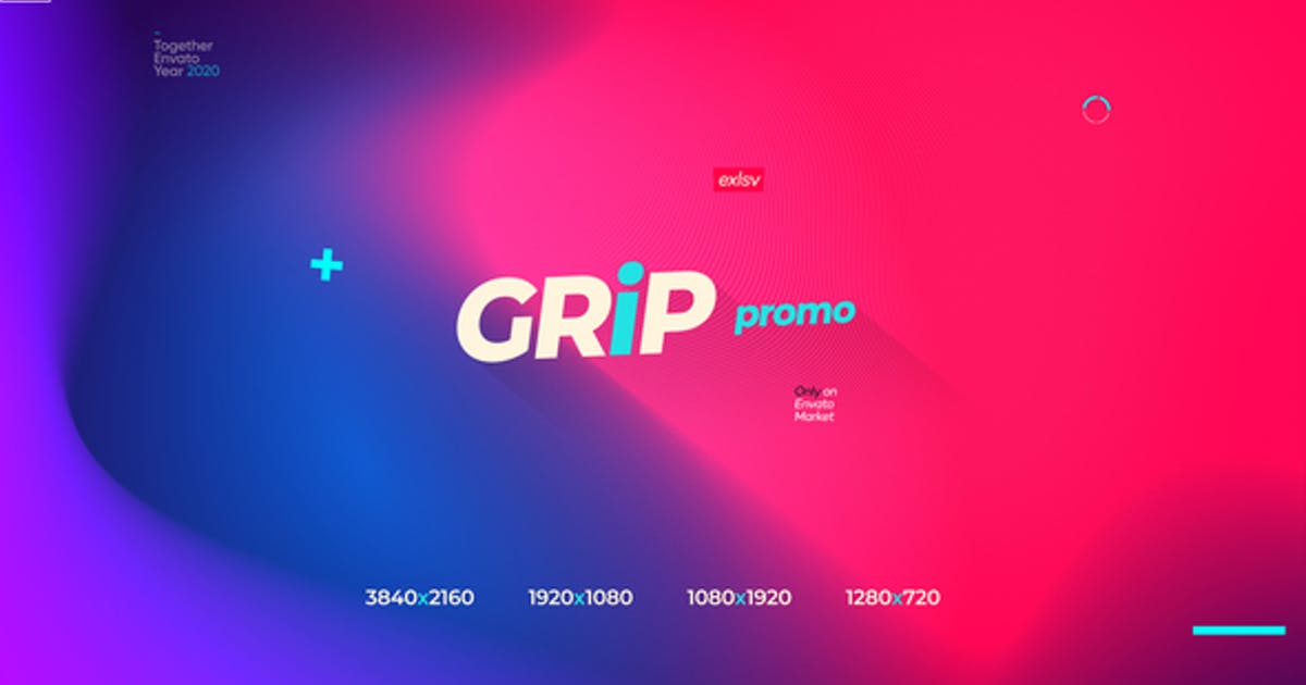 Grip Modern Gradinet Tipografia Opener Promocao Instagram Storie template premiere pro envato 26 Melhores Templates para Premiere Pro 2022