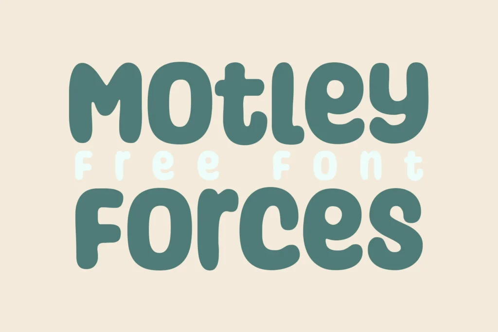 Motley Forces Free Playful Font 20 Melhores Fontes Infantis GRÁTIS para Projetos Criativos e Educativos