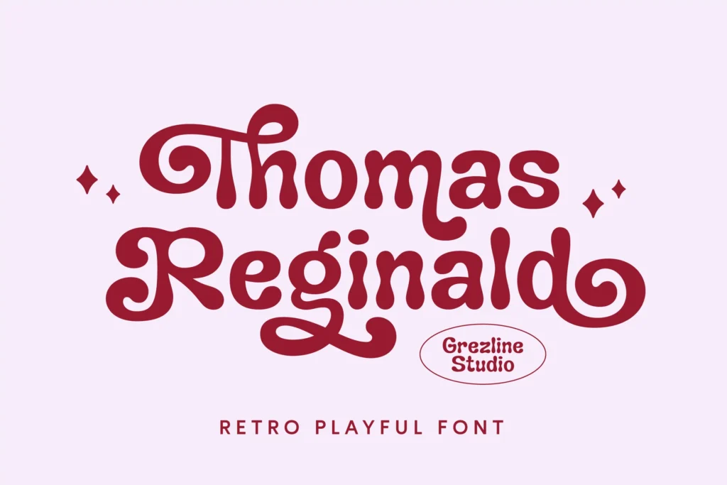 Thomas Reginald Retro Playful Font 10 Fontes Chiques que Adicionam Elegância ao Seu Design
